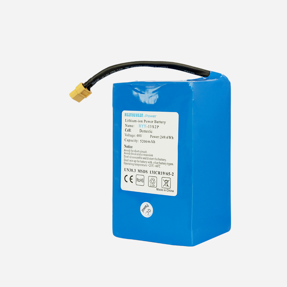 18650 5200mAh 48V 13S2P 电动滑板车锂电池组